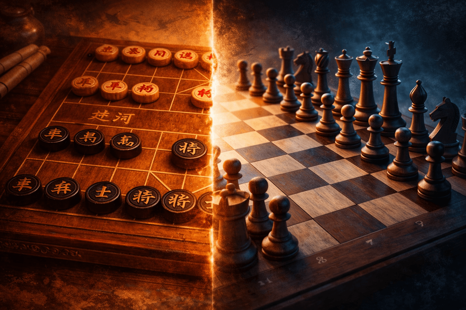 Xiangqi vs Échecs : 10 différences clés
