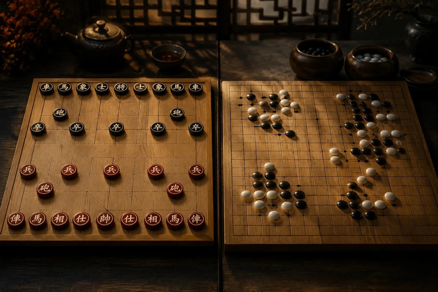 Xiangqi vs Go: dos gigantes chinos de la estrategia comparados